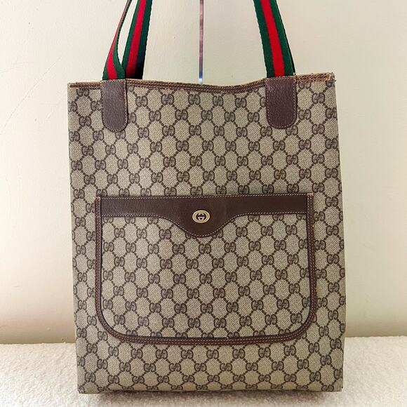 GUCCI Ophidia Sherry Line Monogram Tote Bag - Picture 1 of 11